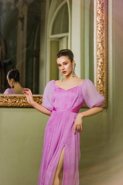 Viviene rochie voal matase