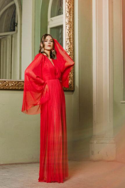 Yara rochie tulle matase naturala